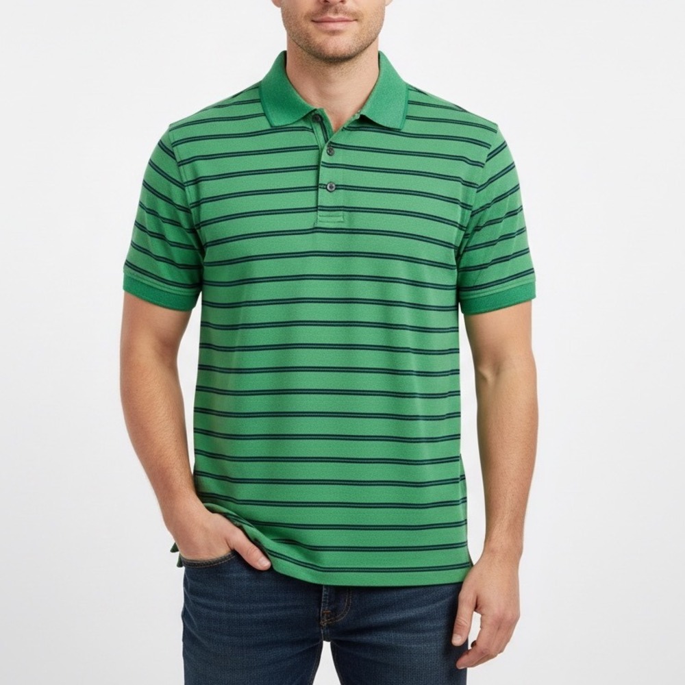 Izod Perform Xtreme Function Golf Polo Shirt Gree… - image 1